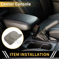 Console Pad Cover for Nissan Titan (2004–2014) Microfiber Leather Grey
