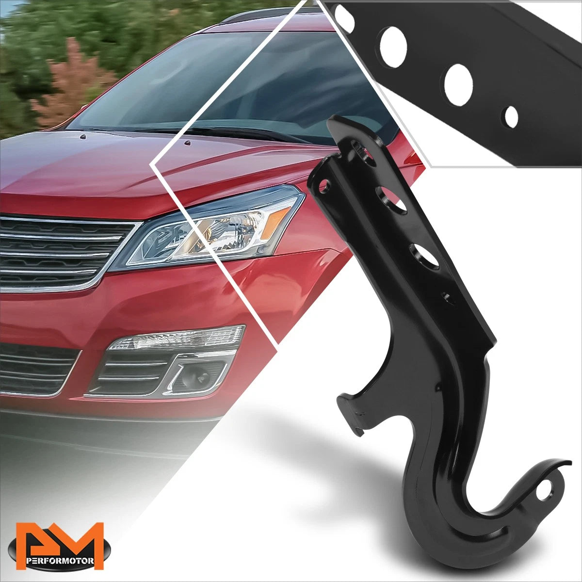 RH Passenger Side Steel Engine Hood Half Hinge for Chevy Traverse (2009–2017)