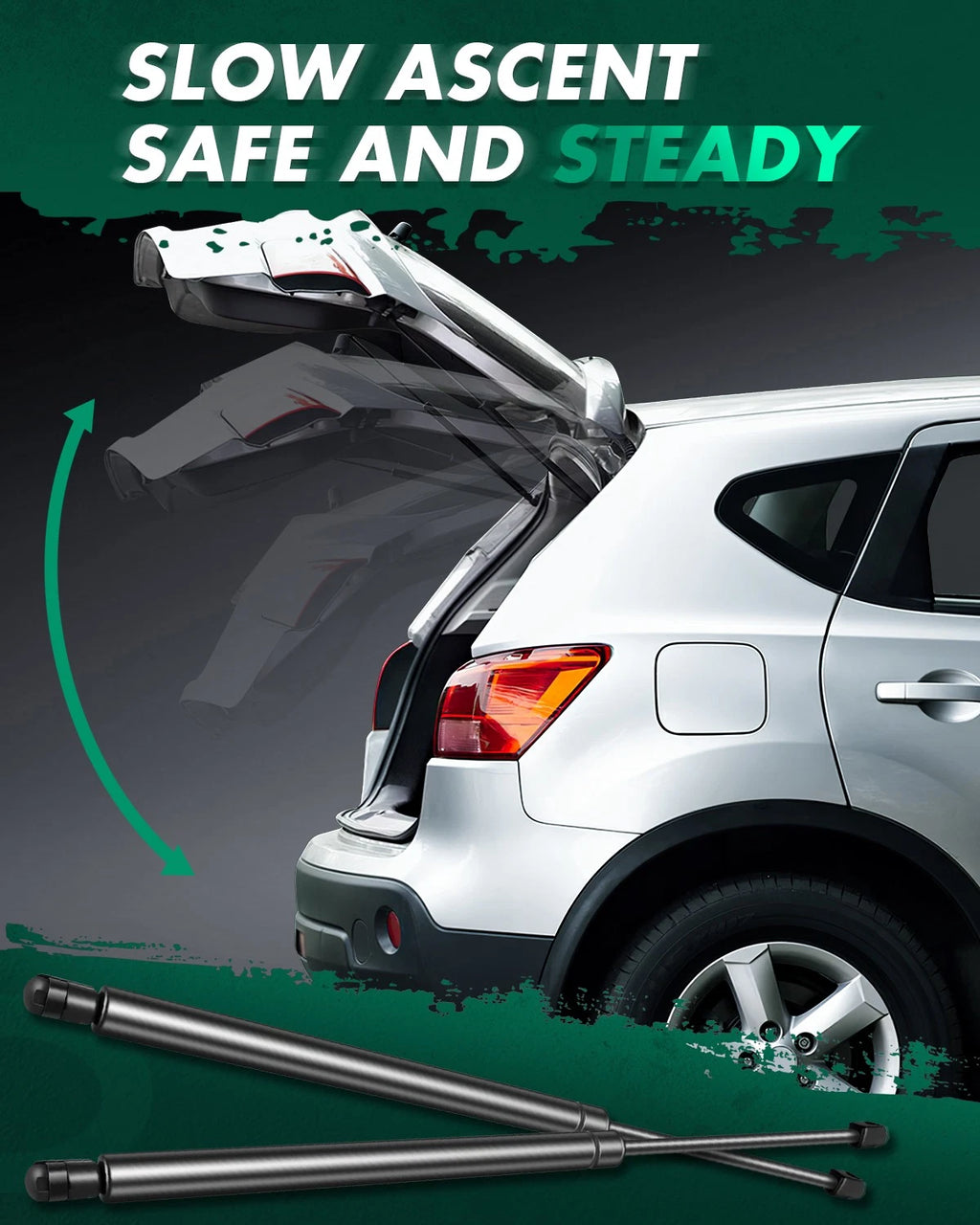 2X Rear Liftgate Hatch Lift Supports Struts for Hyundai Tiburon (2003–2008)