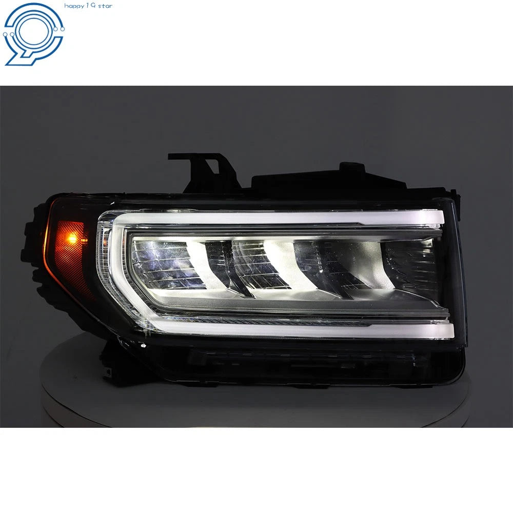 Full LED Headlight for GMC Acadia AT4 (2020-2023) Chrome Clear
