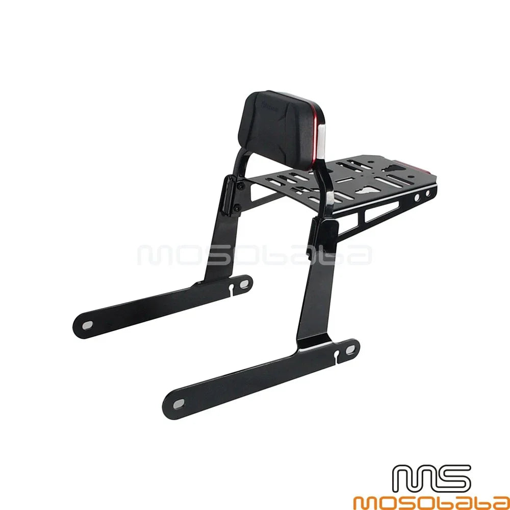Rear Passenger Sissy Bar w/Luggage for Dyna Street Bob (2006-2023)