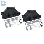 Set of 2 Exhaust Manifolds for Mercruiser 4.3L V6 (1985–2002)