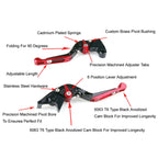 Adjustable Clutch Brake Lever for Yamaha XMAX 300 (2023–2025) Red