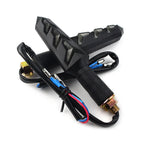 10mm Motorcycle Black LED Amber Turn Signal Lights for Universal Models