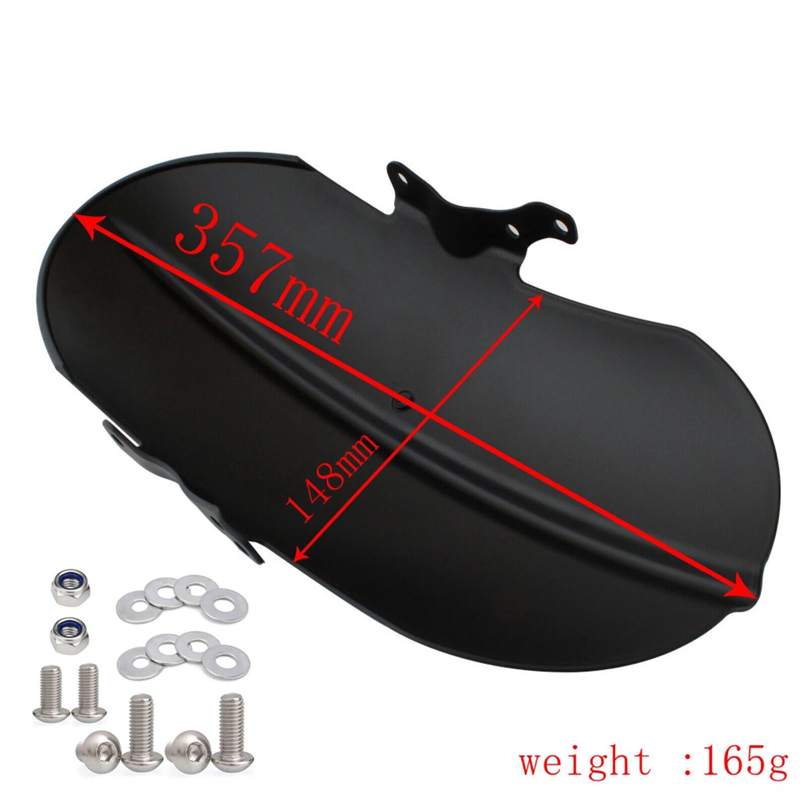 Front Mudguard for Triumph Bonneville Speedmaster Bobber Black (2018–2021) T9