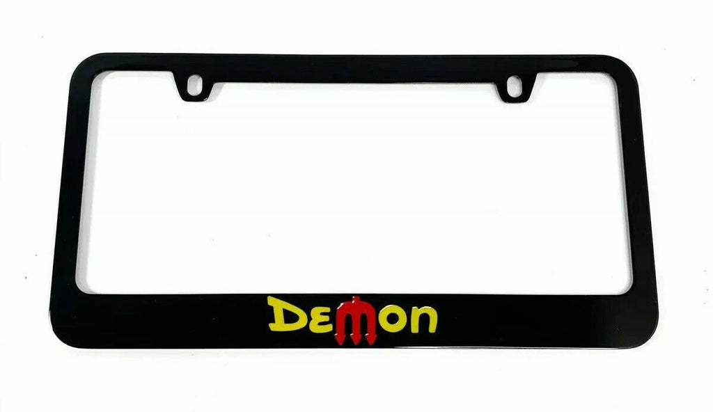 License Plate Frame Replacement for Dodge Demon (Black Emblem) (2018–2023)