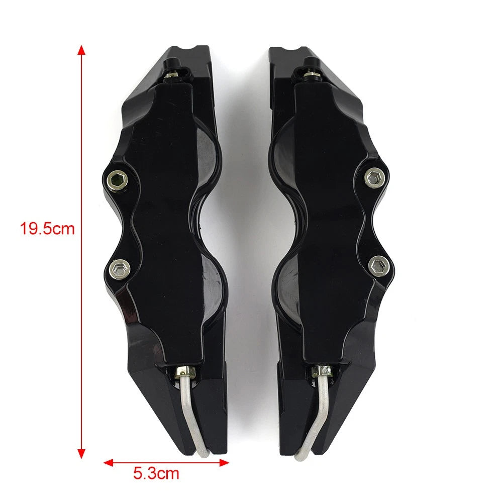 Brake Caliper Cover Set of 2 Small 3D Style Blue Universal