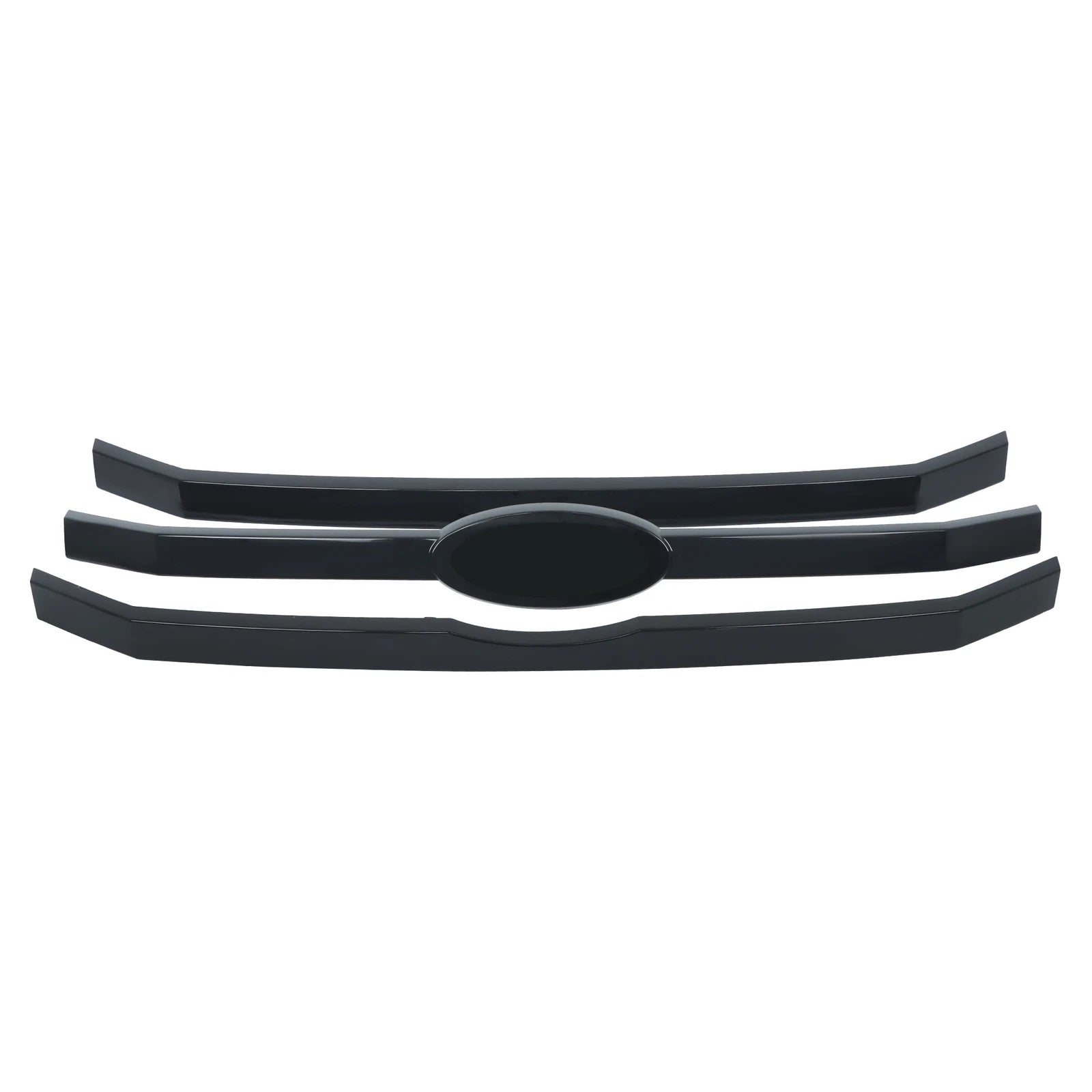 Set of 3 Black Front Upper Grille Bar Inserts for Ford Flex (2009â2012)