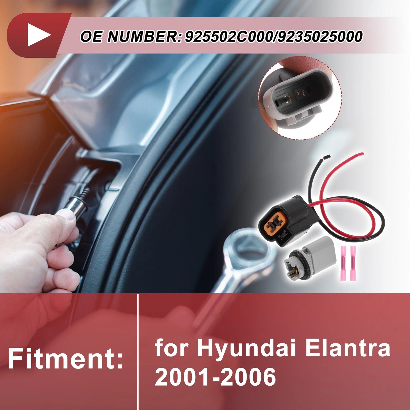 Turn Signal Light Socket Wiring for Hyundai Elantra (No. 925502C000)