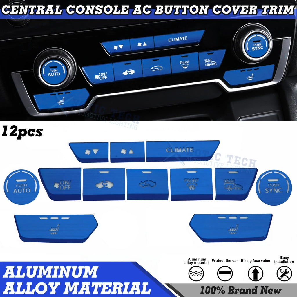 Aluminum Center Dashboard Switch Cover for Honda CR-V (2017–2022)