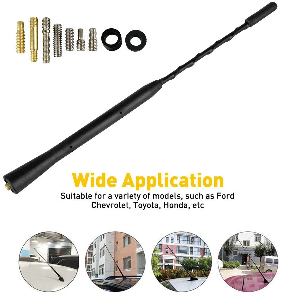 9" Antenna Reception FM/AM Radio Aerial Amplifier Booster for EXV