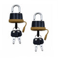 2X Heavy Duty Weatherproof Padlocks with 2 Keys for Fuel Cap Lock