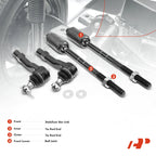 Set of 4 Inner & Outer Tie Rods for Ford Explorer Mercury Mountaineer (2002–2003)