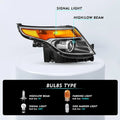 Headlight for Ford Explorer (2011–2015) - Halogen, Passenger Side
