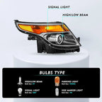 Headlight for Ford Explorer (2011–2015) - Halogen, Passenger Side