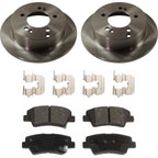 Brake Rotor and Pad Kit for Hyundai Sonata (2008–2010) Rear Solid