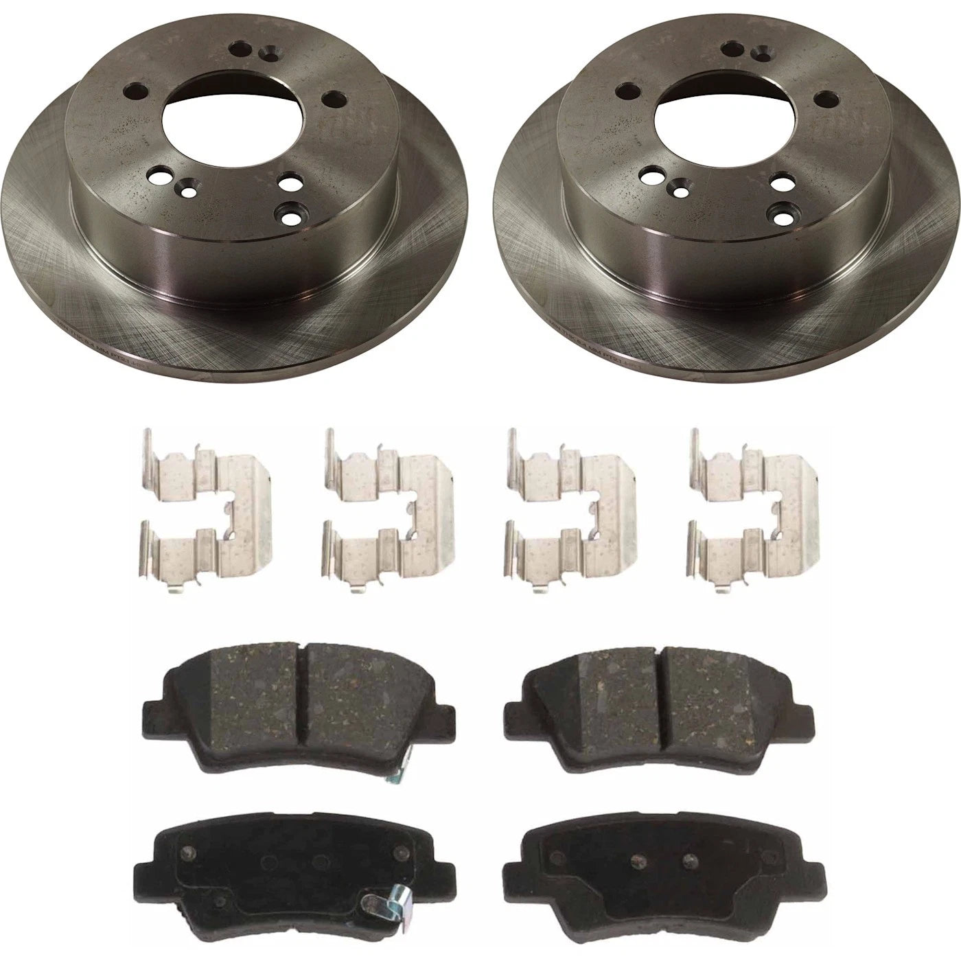 Brake Rotor and Pad Kit for Hyundai Sonata (2008–2010) Rear Solid