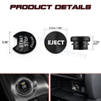 Real Carbon Fiber Engine Black Cigarette Eject Button Trim for Nissan Infiniti (2000-2025)