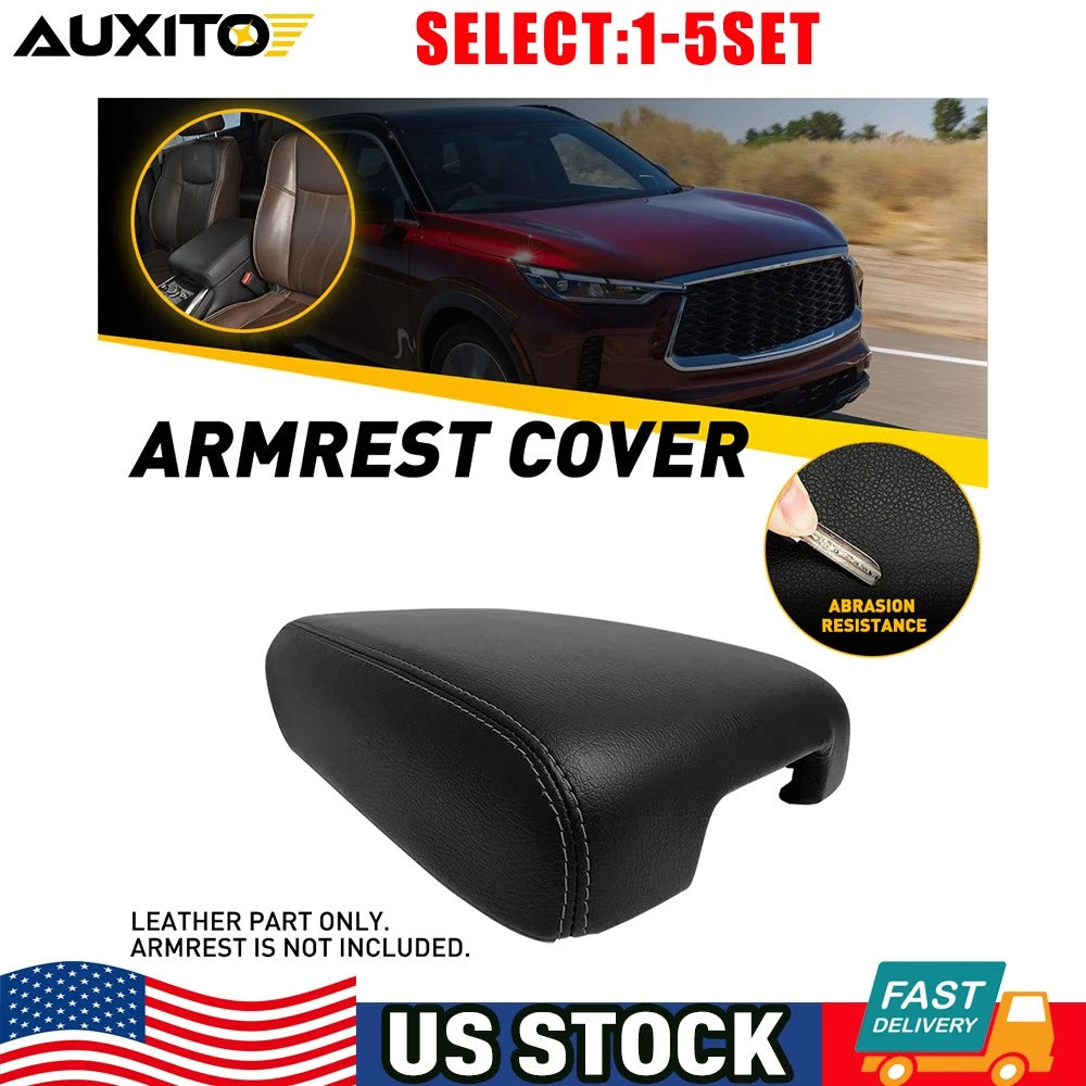 Center Console Box Lid Armrest Cover Leather for Infiniti QX60 JX35 (2014–2020)