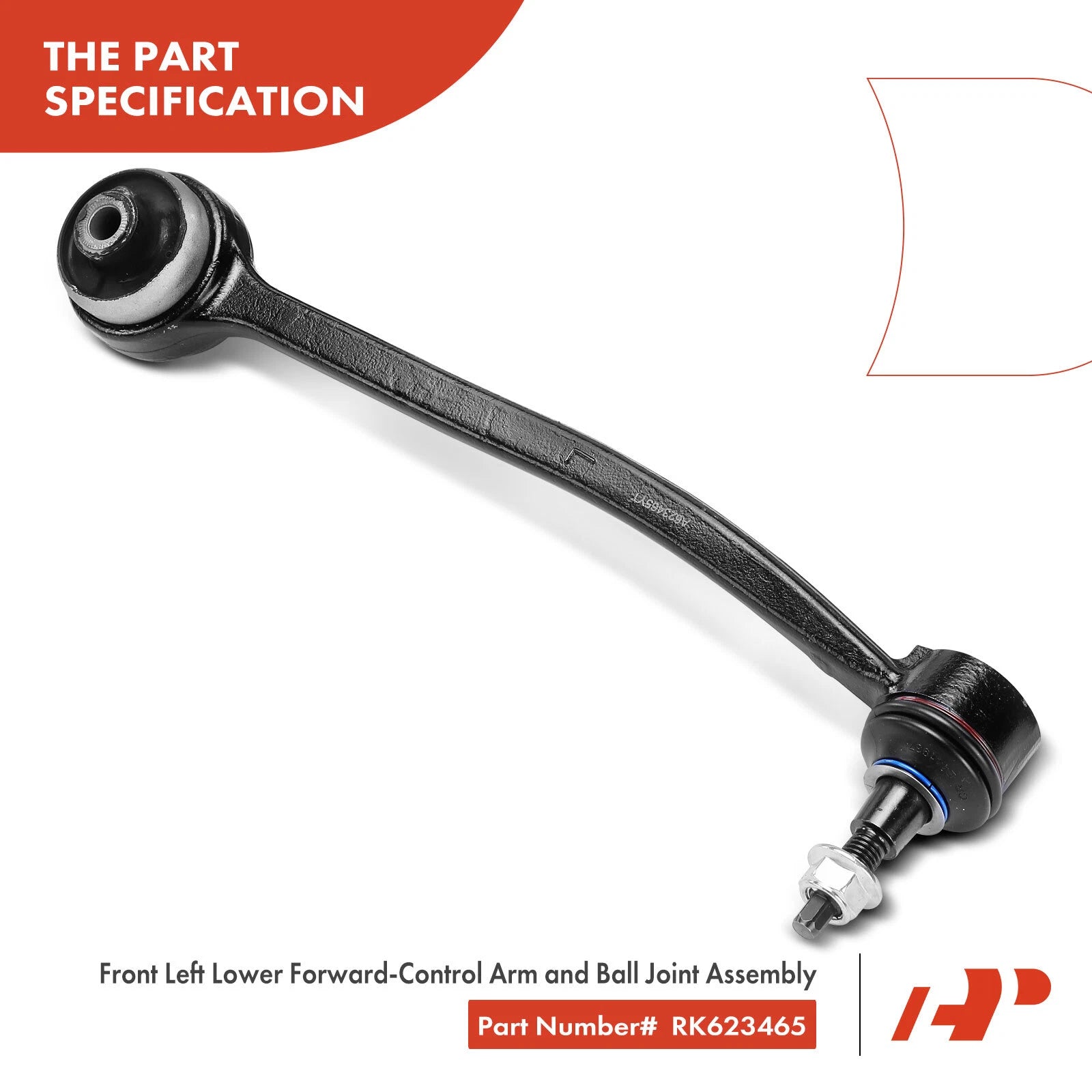 2X Front Lower Control Arm with Ball Joint for Ford