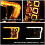 Switchback Sequential LED Headlights for Ford F-150 (2018–2020) Chrome/Amber