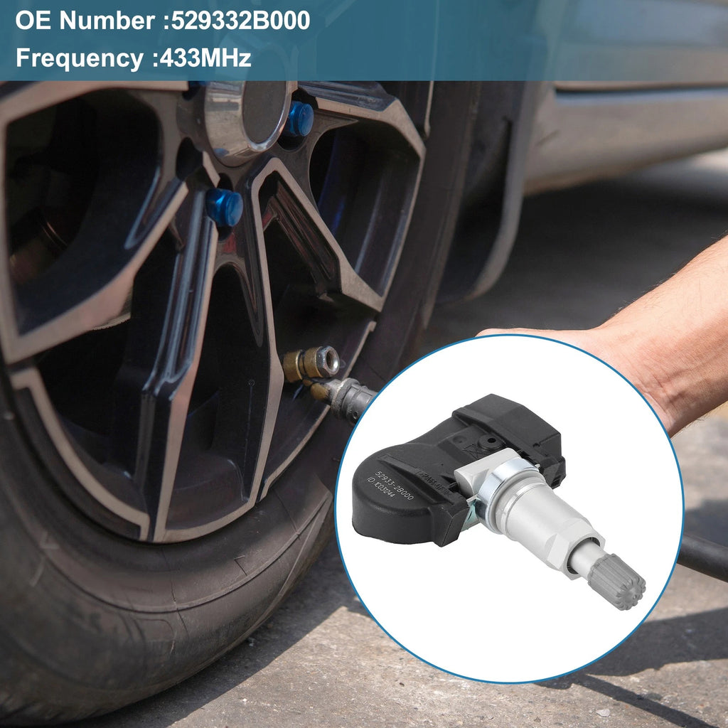 Tire Pressure Sensor for Hyundai Santa Fe (2012) 433MHz No.529332B000