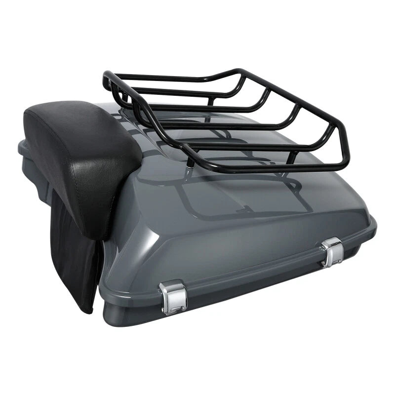 Razor Trunk Backrest Luggage Rack for Harley Touring (2014–2026) Gunship Gray