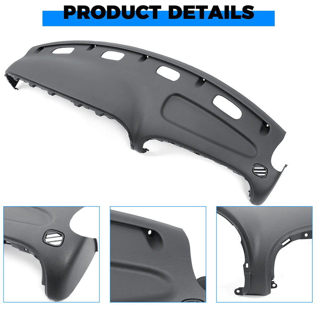 Dash Pad for Dodge Ram 1500 2500 3500 (1998–2002) - Gray Plastic