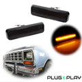 Set of 2 Smoked Lens Front Side Marker Lights for Dodge Ram Truck