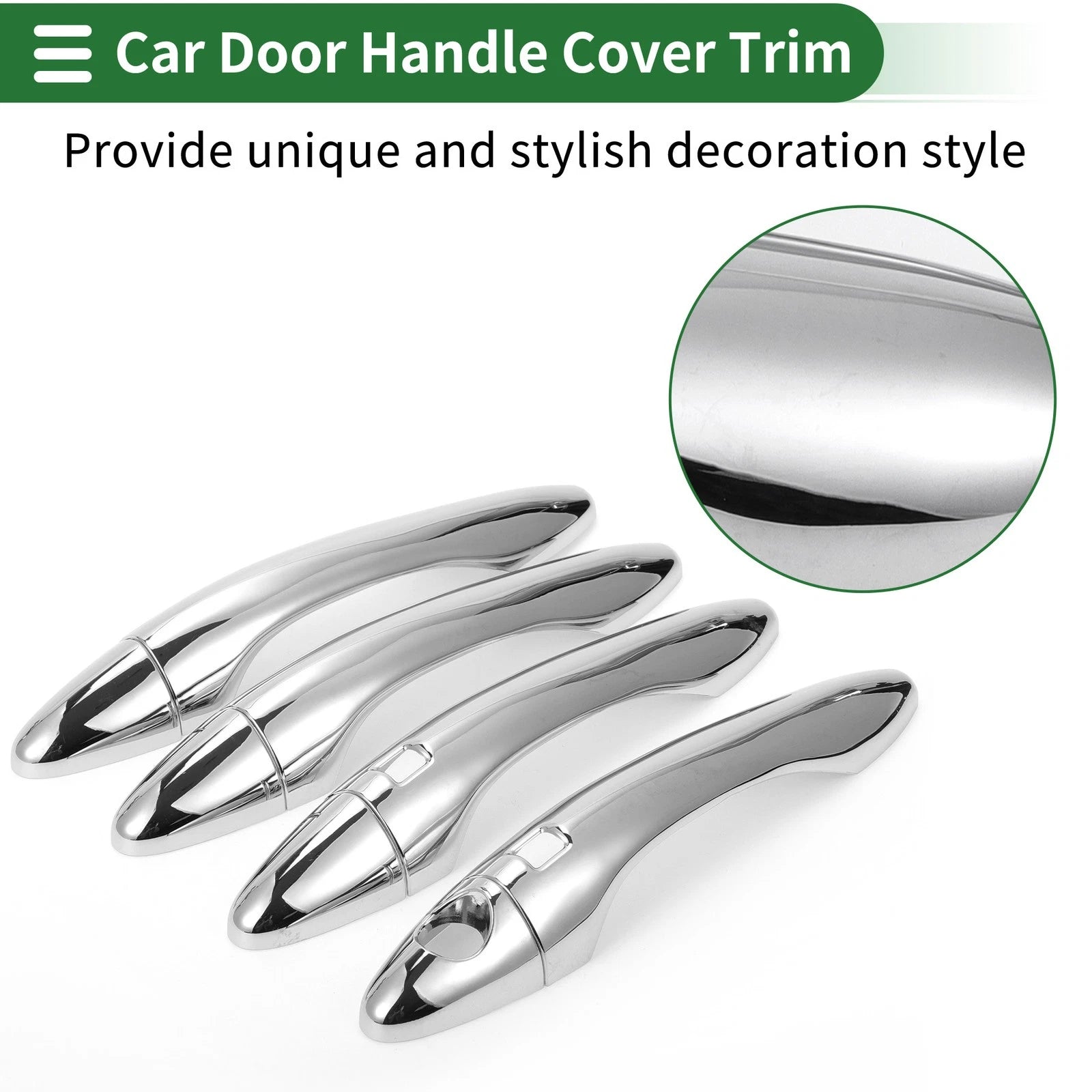 Door Handle Cover Trim for KIA Optima K5 (2011–2020) Silver Tone