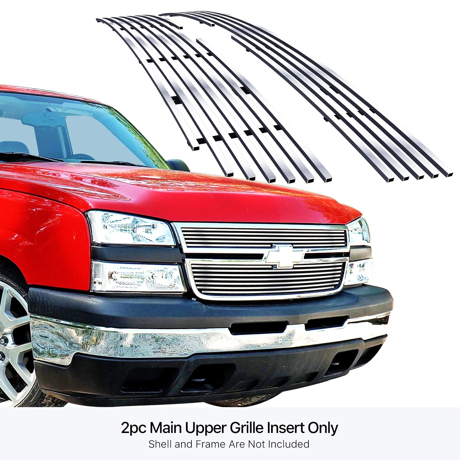 Stainless Chrome Billet Grille for Chevy Silverado 1500/2500HD (2006-2007)