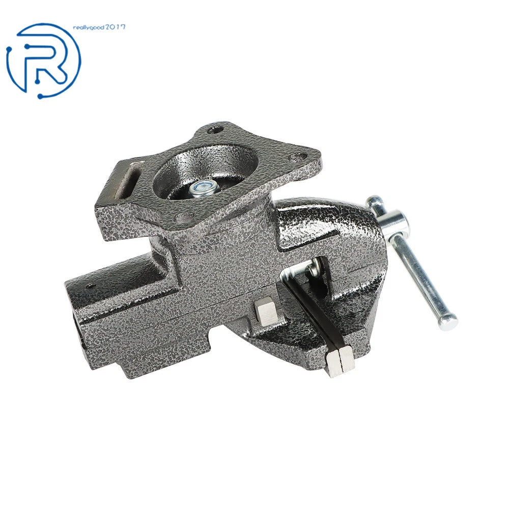 Bench Vise for Heavy Duty Use with Swivel Base (3.3 Inch)