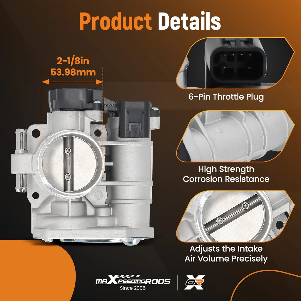 Throttle Body for Pontiac Wave L4 1.6L (2006–2008) 25181982