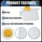 Set of 1 Coolant Expansion Overflow Tank W/ Cap No. 96817343 for Chevrolet Aveo (2004–2011)