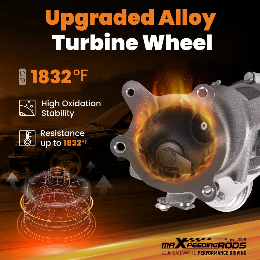 RH Billet Turbo for Ford Explorer Taurus Flex Lincoln MKS MKT (2010-2019)