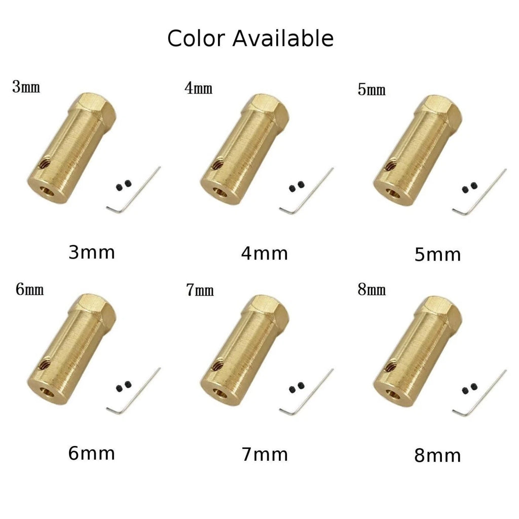 Hexagonal Wheel Coupler for - Brass Plating, Anti-Rust
