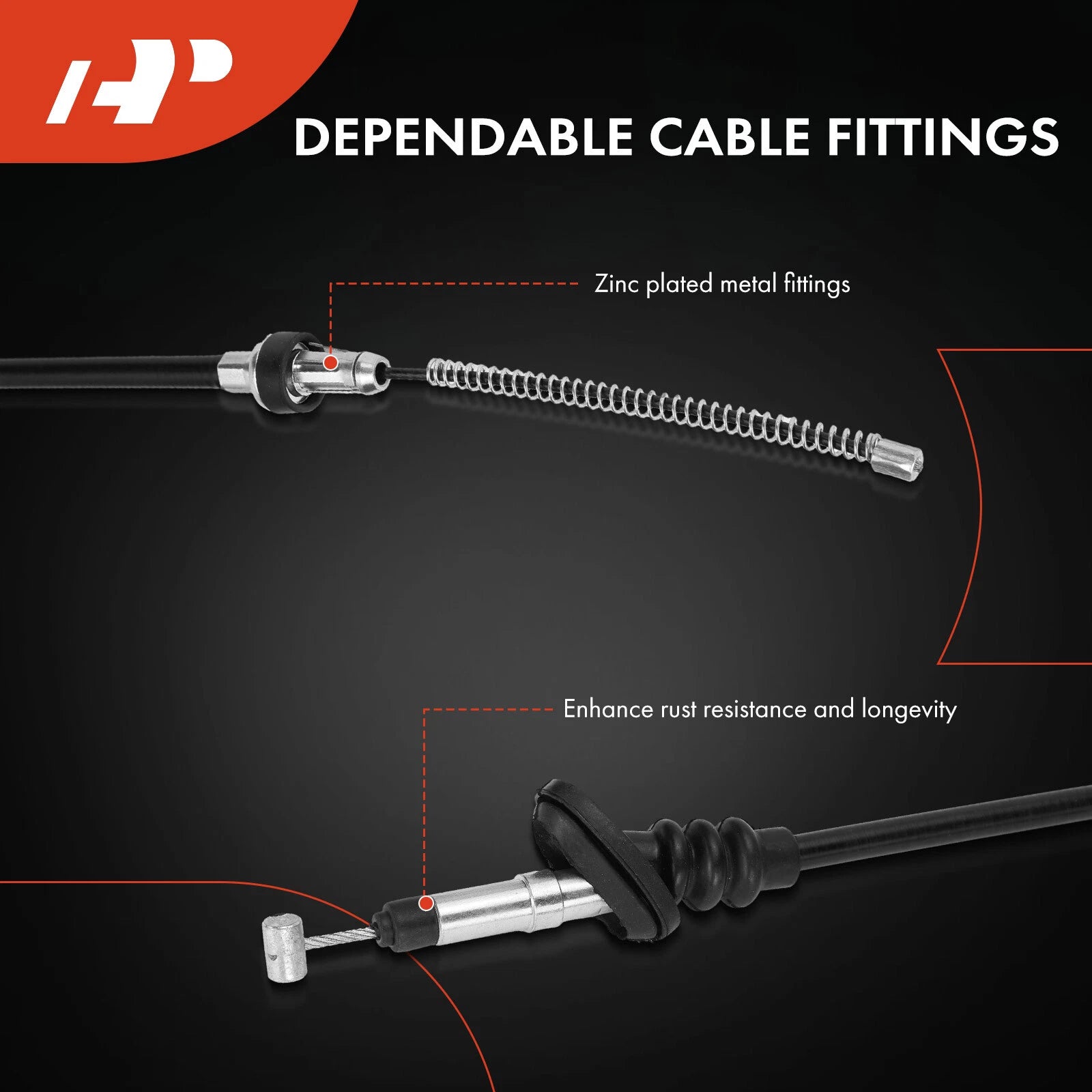 Rear Parking Brake Cable for Acura MDX (2005–2006) Honda Pilot