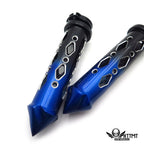 22mm 7/8" Spike Hole Hollow-out Hand Grips for Cruiser Motorcycle