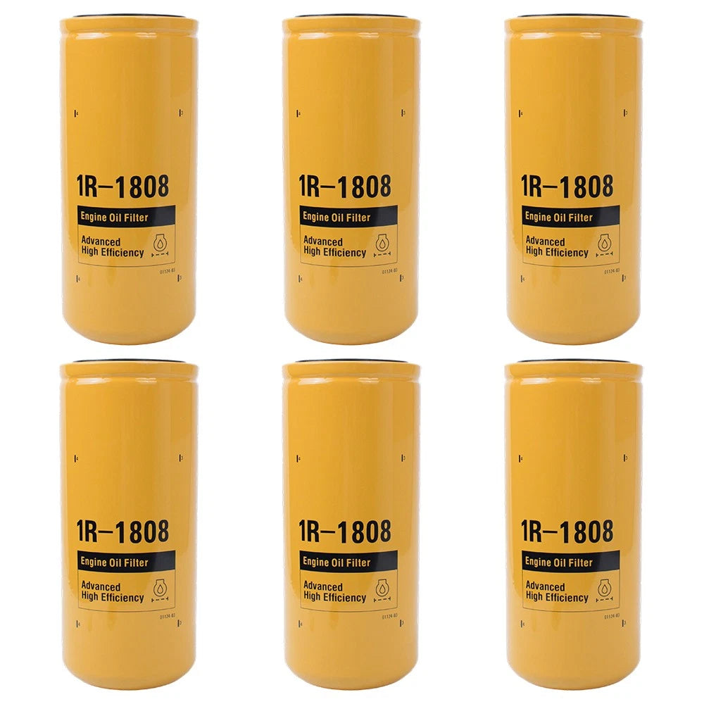 6X Engine Oil Filter 1R-1808 1R1808 for Caterpillar 3406 C15