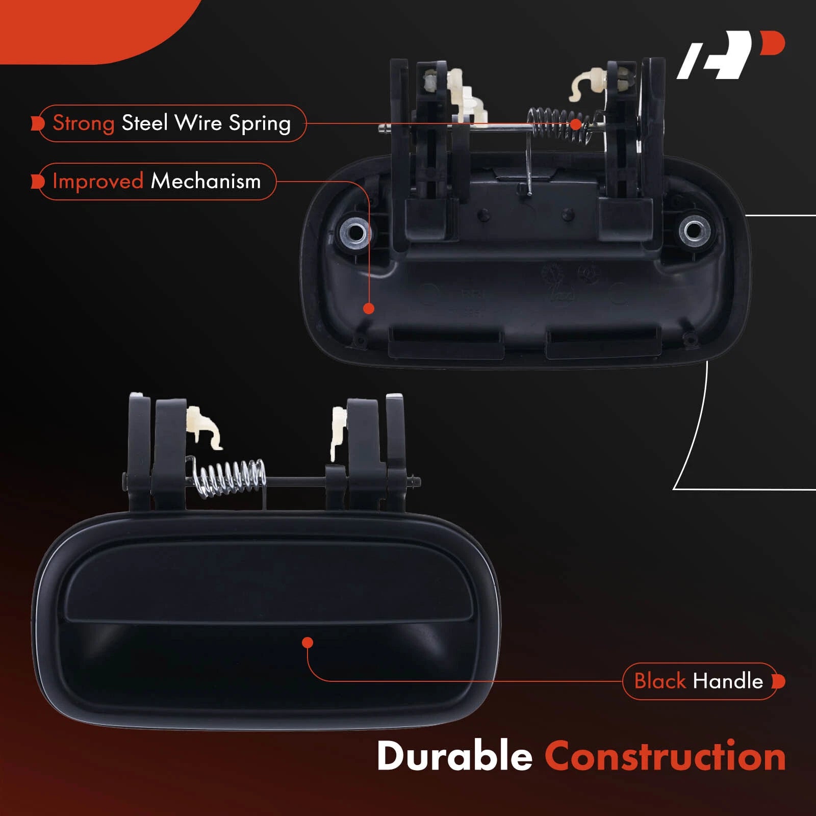 Smooth Exterior Rear Driver Door Handle for Toyota Tundra (2000–2006)