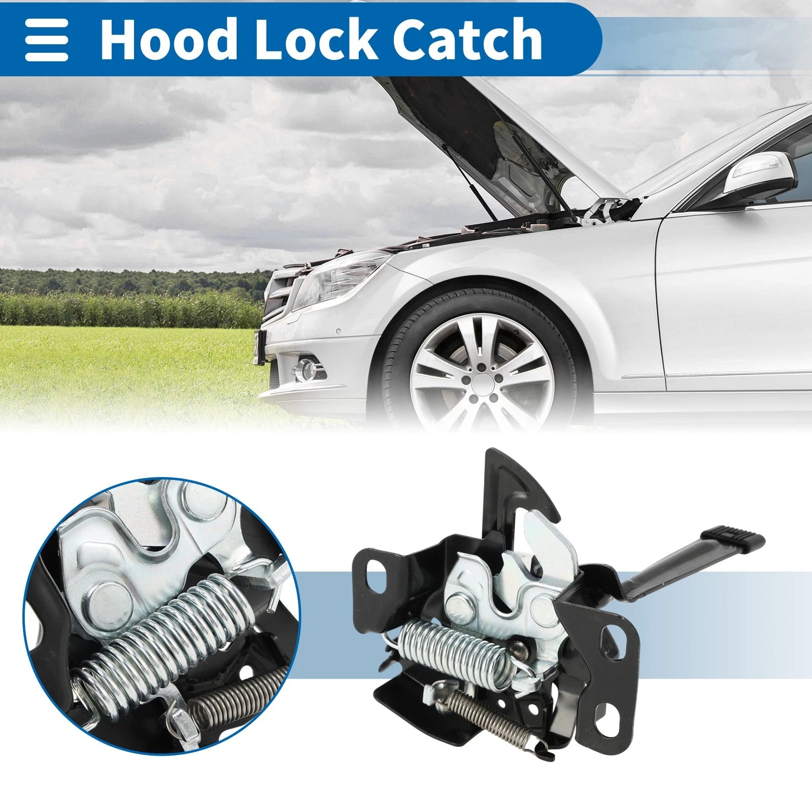 Hood Latch Assembly for Honda Civic (2004–2005) No. 74120S5A509 1 Pc