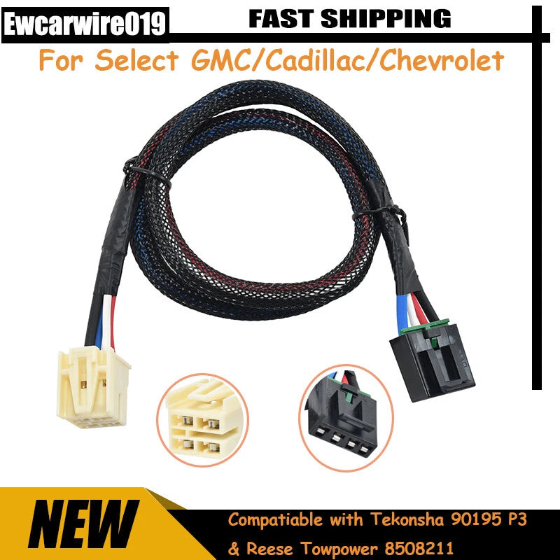 Brake Control Wiring Harness for GMC Chevy (Compatible with Tekonsha 90195 P3)