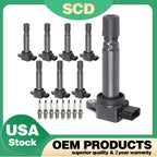 8X Ignition Coils + 8X Spark Plugs for Volvo S80 XC90 V8 4.4L L6 3.2L (2007–2016)