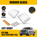 Set of 2 Heated Mirror Glass for Ford F150 (2015–2020) w/ Blind Spot