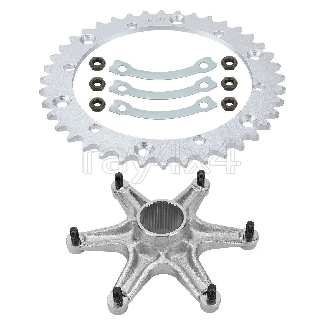 Sprocket & Hub for Yamaha Warrior 350 (1989–2004) 3GD-25386-00-00 2XJ-25412-00-00