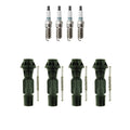 Set of 4 Denso Iridium Spark Plugs & NGK Coil Boots for Mazda CX-7 2007–2012