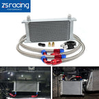 15 Row Oil Cooler Kit Universal Engine Transmission AN10 Aluminium Alloy