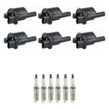 Set of 6 Ignition Coils & NGK Iridium Spark Plugs for Silverado 1500 (2014–2019)