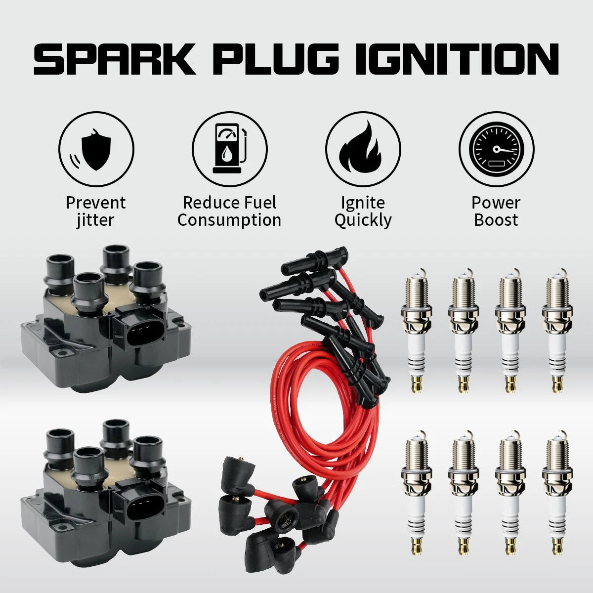 OEM Ignition Coils, Spark Plugs & Wires for Ford F-150 F-250 (1997–2003)