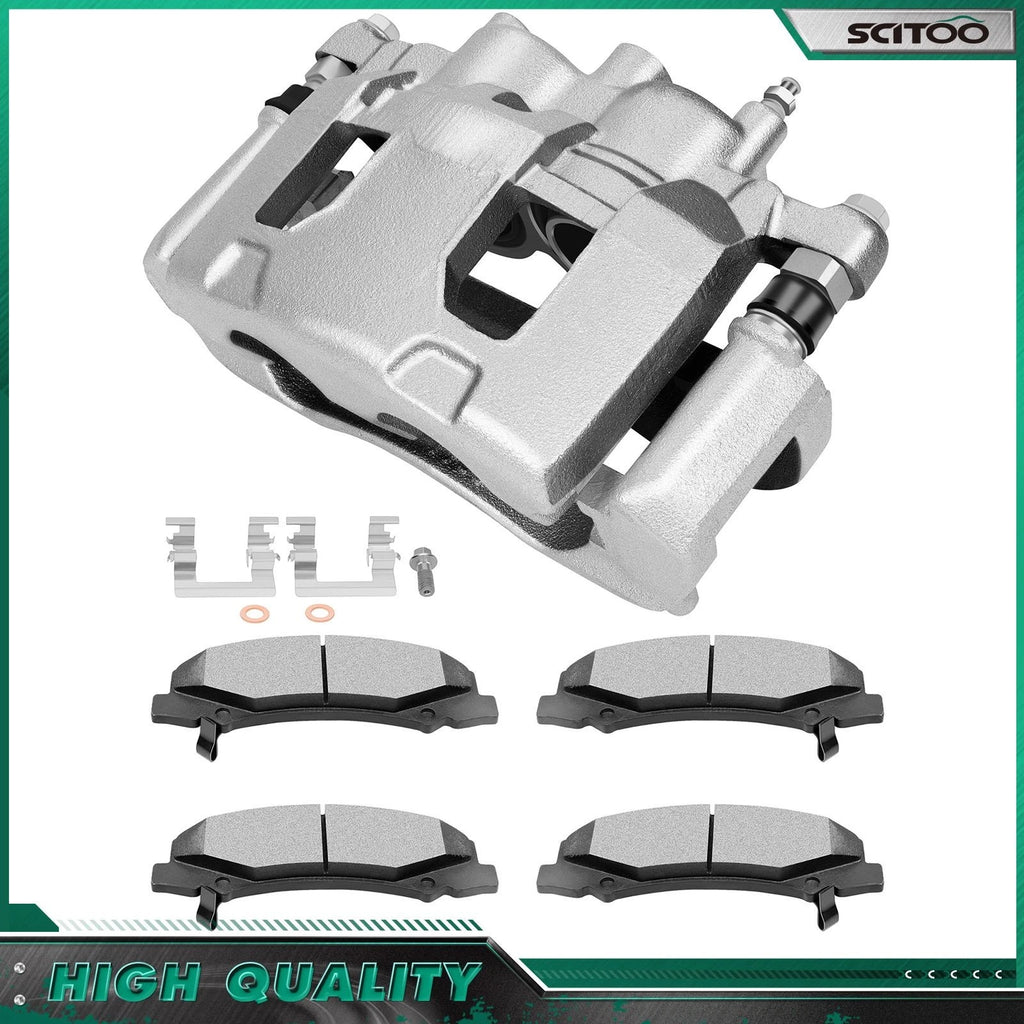 Front Left Brake Caliper & Ceramic Pads for Chevrolet Impala (2006–2013)